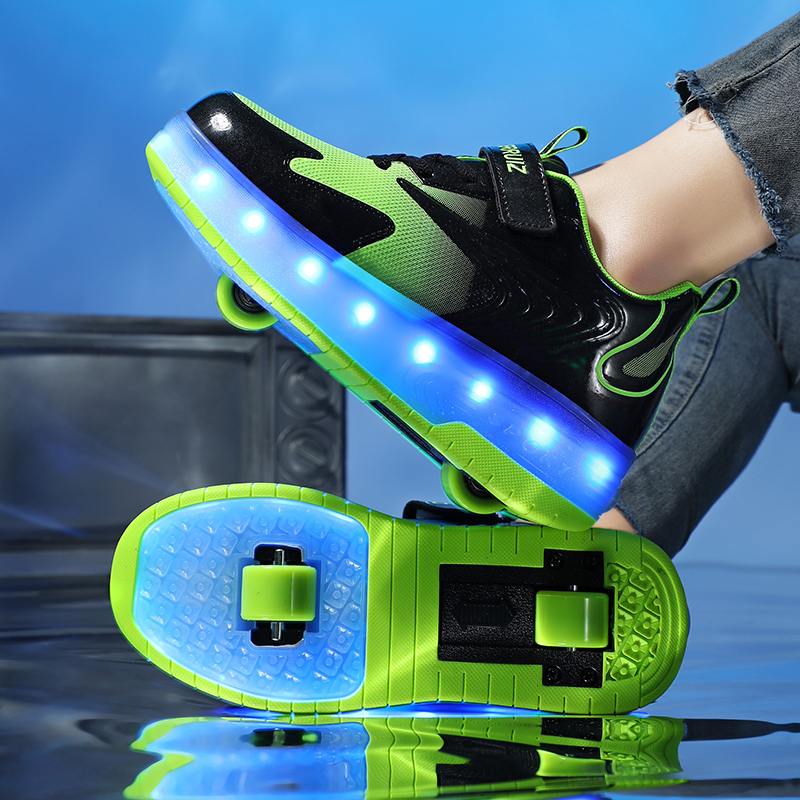 Luxury Watch For Girls - 28-40 Led 2Wheels Designer Sneakers for