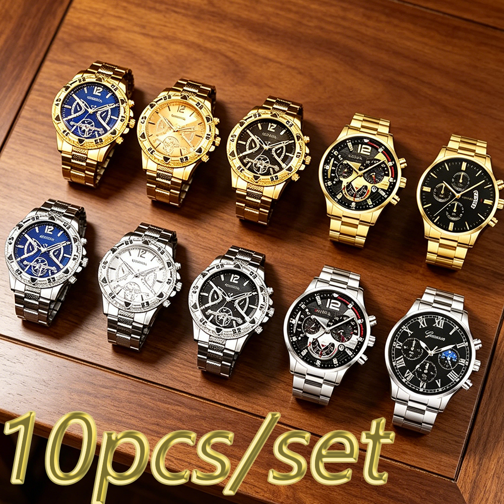 Luxury Watch It - 10pcs-set of men's luxury watches with
