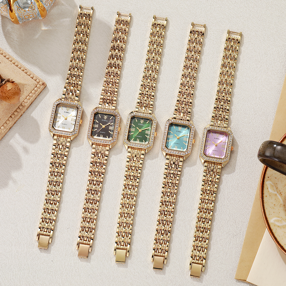 Luxury Watch For Girls - Luxury Rhinestone Women Watches Fashion Rectangle