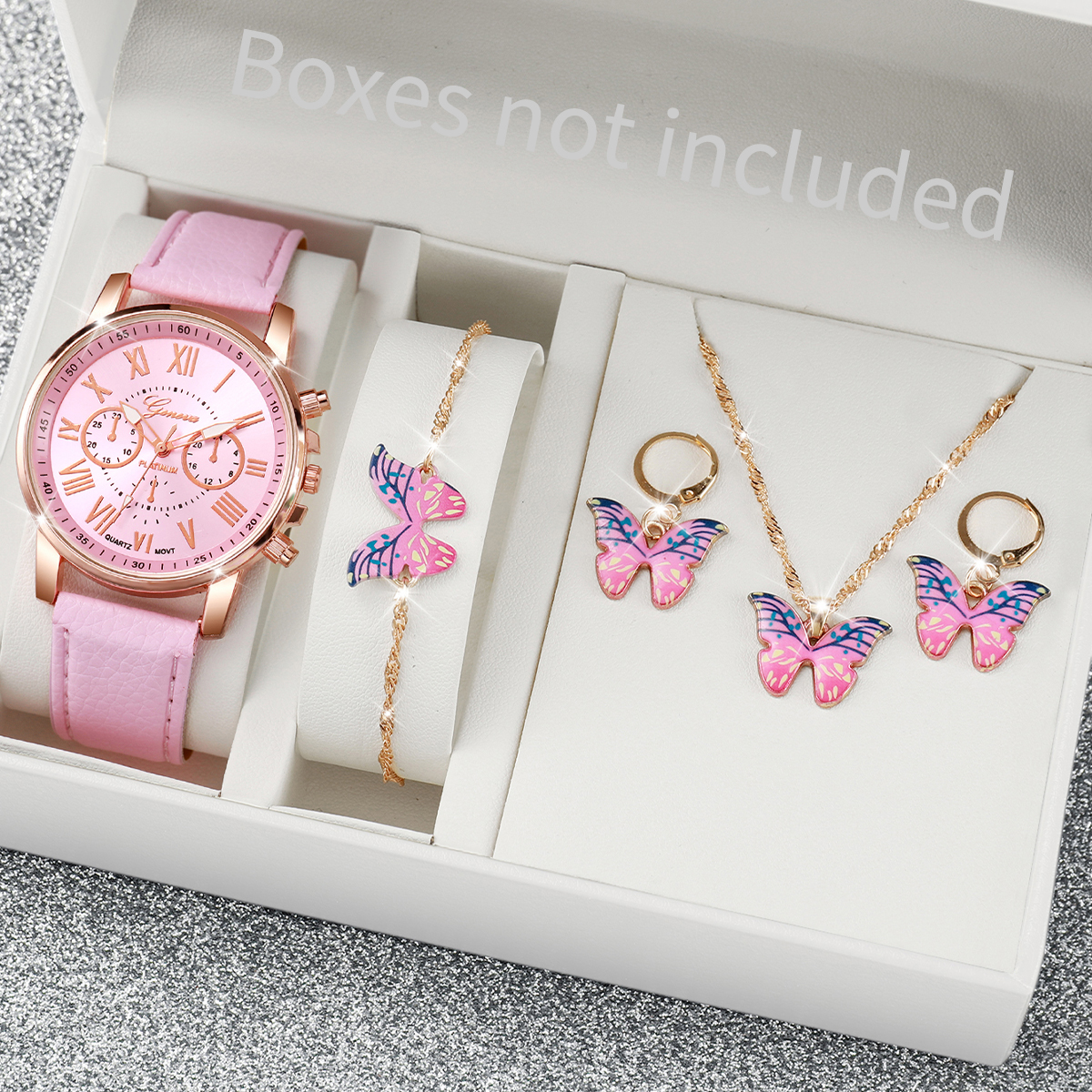 Luxury Watch Kit - 5/6PCS Luxury Women Watches Jewelry Set