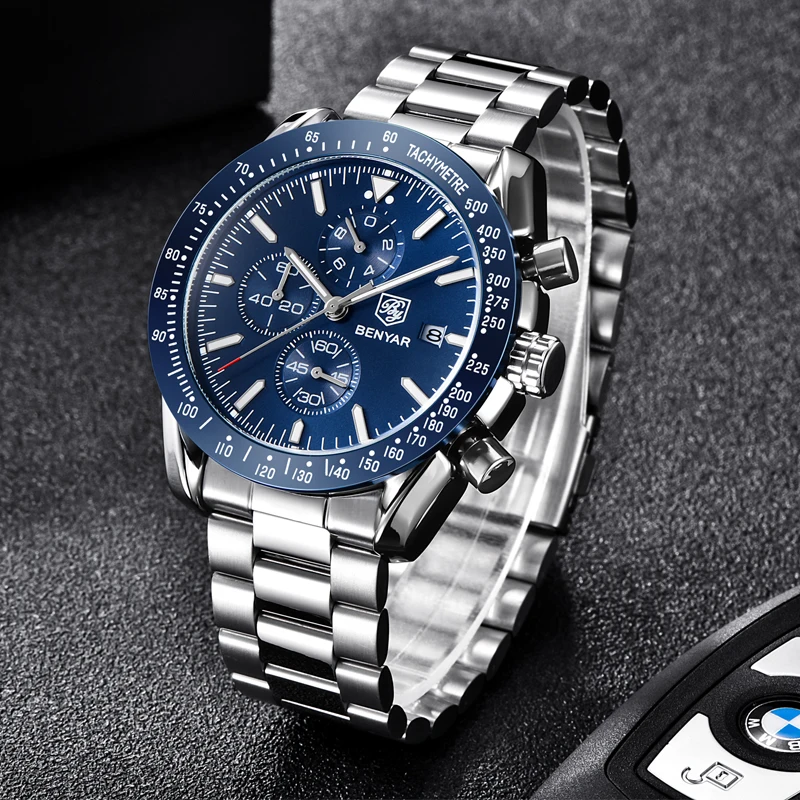 Luxury Watch German - Men BENYAR Top Brand Watch Luxury