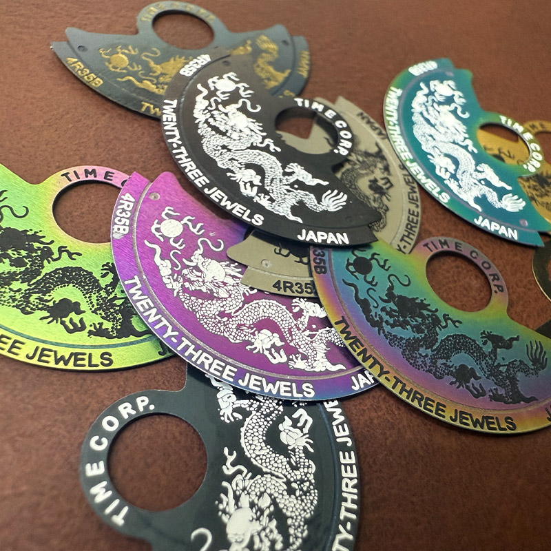 Exhibition Caseback - NH35 NH36 Chinese Dragon Automatic Hammer