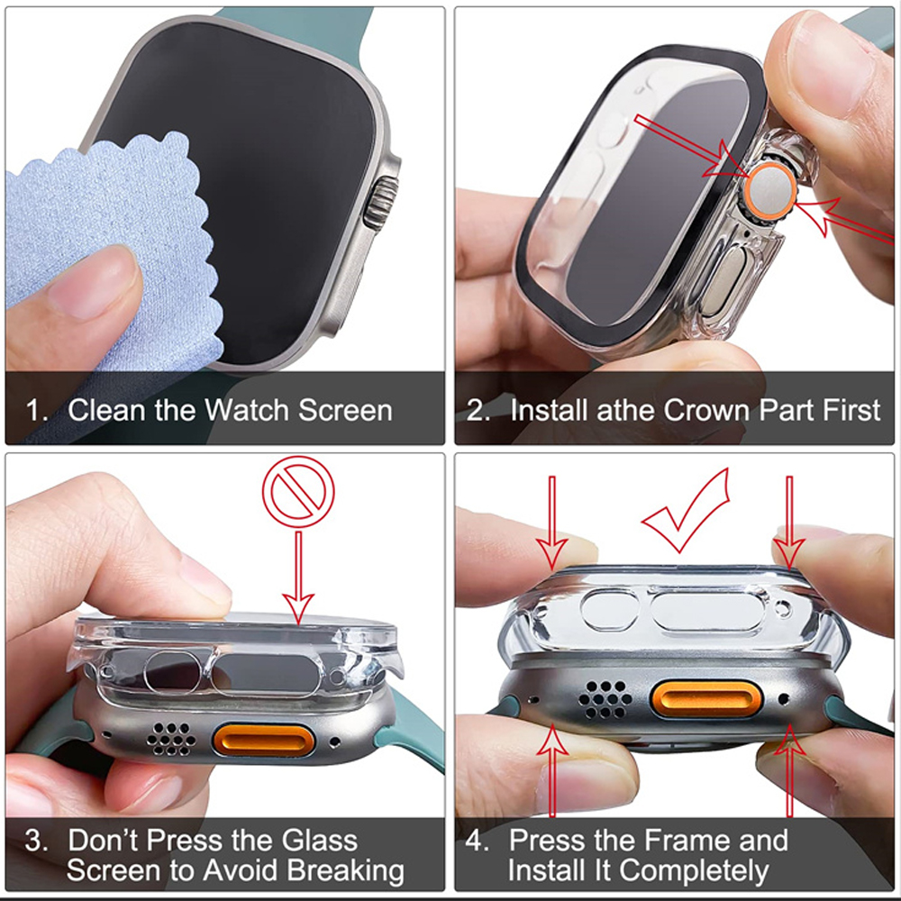 Glass+case For Apple Watch Ult - Luxury Watch Apple Bands recension och pris