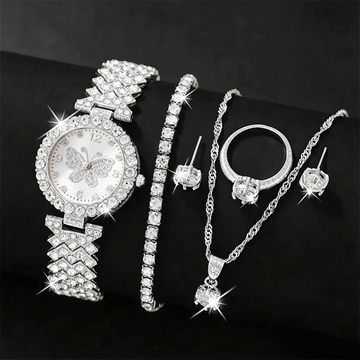 6PCS/Set Luxury Rhinestone But - Luxury Watch Kit recension och pris