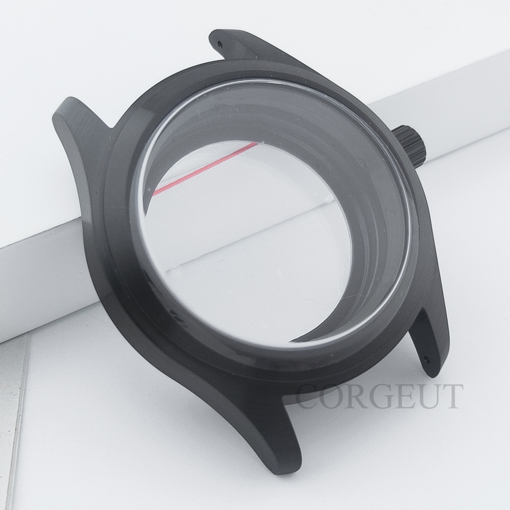PVD Black Pilot NH35 36MM/39MM - Exhibition Caseback recension och pris
