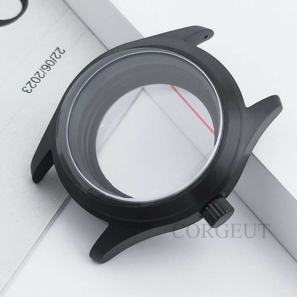 PVD Black Pilot NH35 36MM/39MM - Exhibition Caseback recension och pris