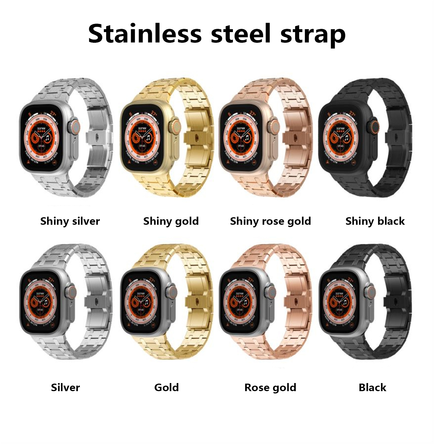 Stainless Steel Band for Apple - Luxury Watch Apple Bands recension och pris