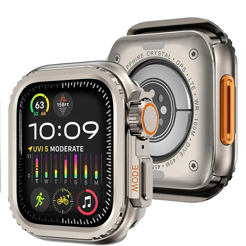 Luxury Titanium Band+Metal Cas - Luxury Watch Apple Bands recension och pris