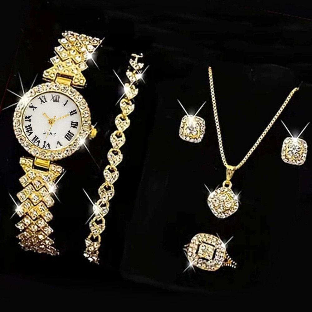 6PCS/Set Luxury Rhinestone Wom - Luxury Watch Kit recension och pris