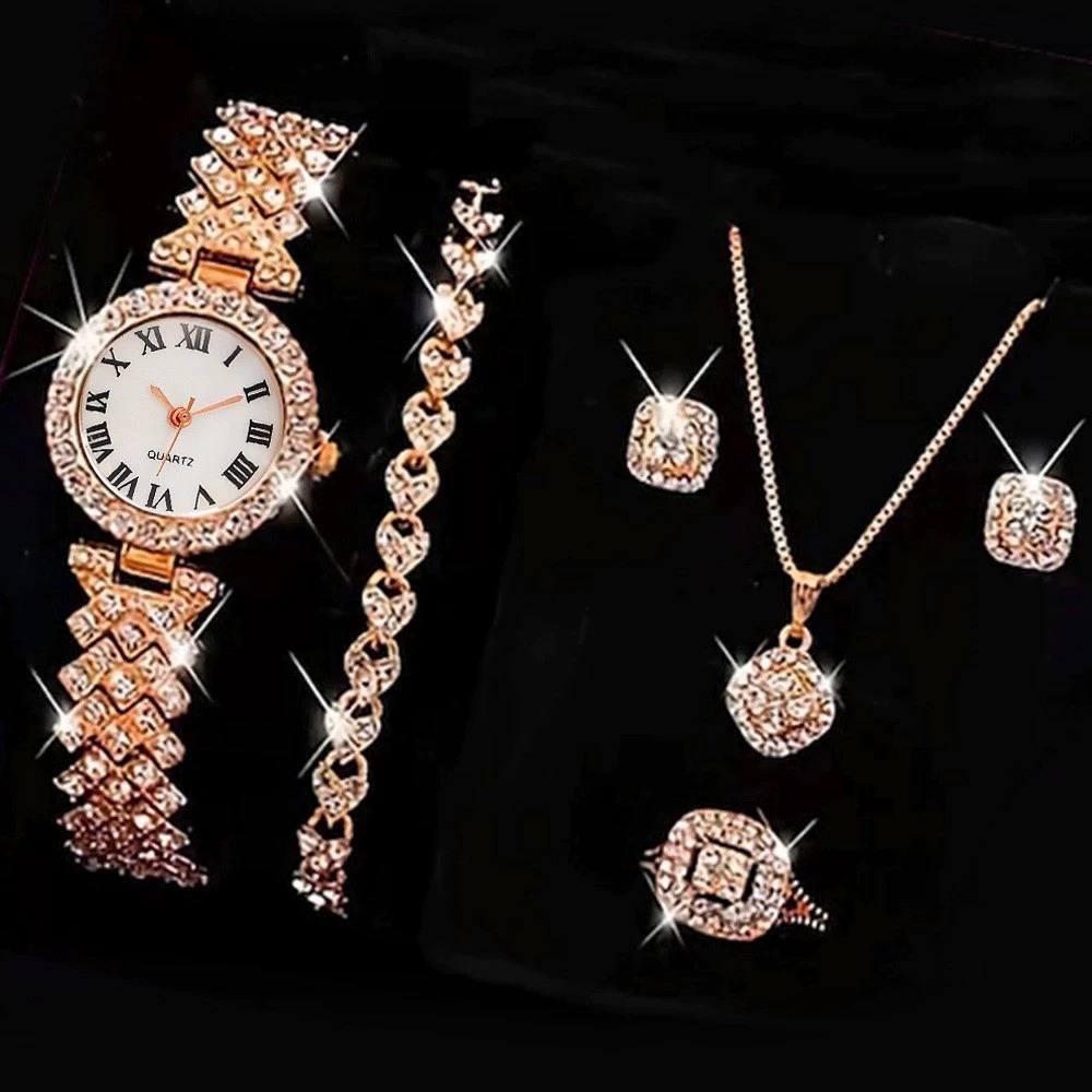 6PCS/Set Luxury Rhinestone Wom - Luxury Watch Kit recension och pris