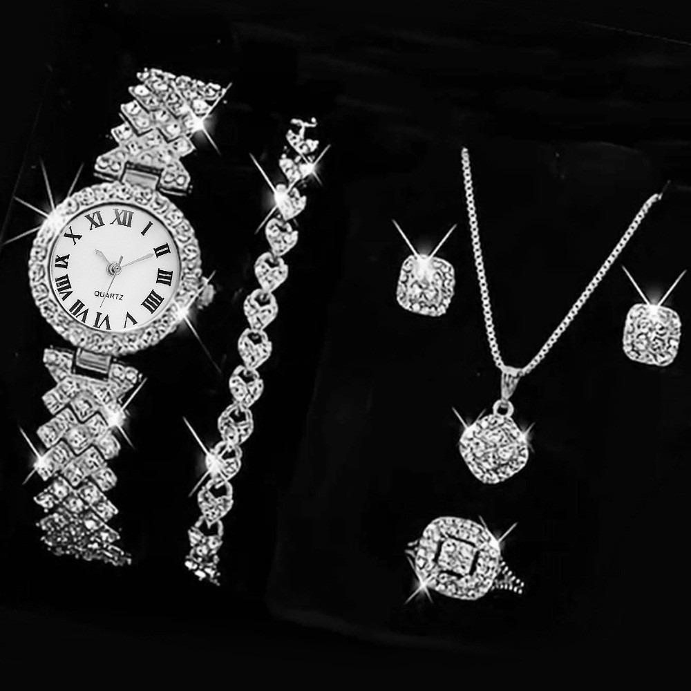 6PCS/Set Luxury Rhinestone Wom - Luxury Watch Kit recension och pris