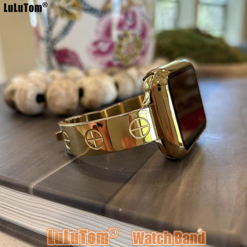 Luxury Stainless Steel Strap F - Luxury Watch Apple Bands recension och pris