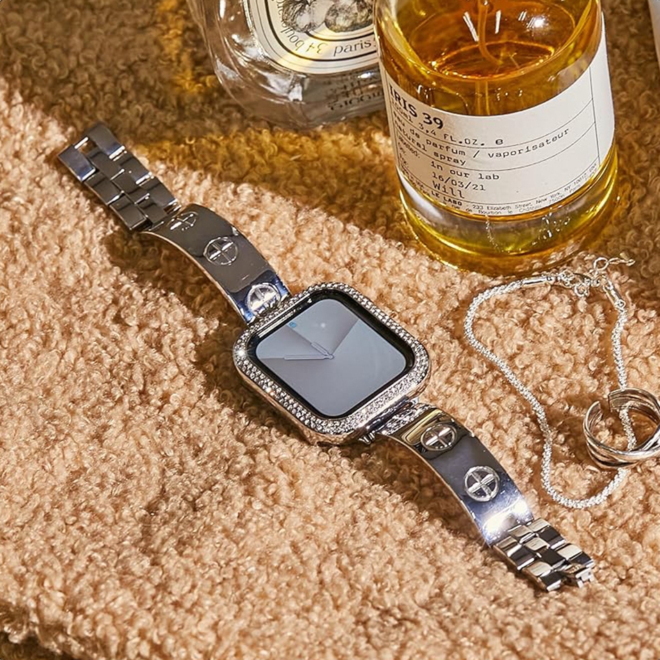 Luxury Stainless Steel Strap F - Luxury Watch Apple Bands recension och pris