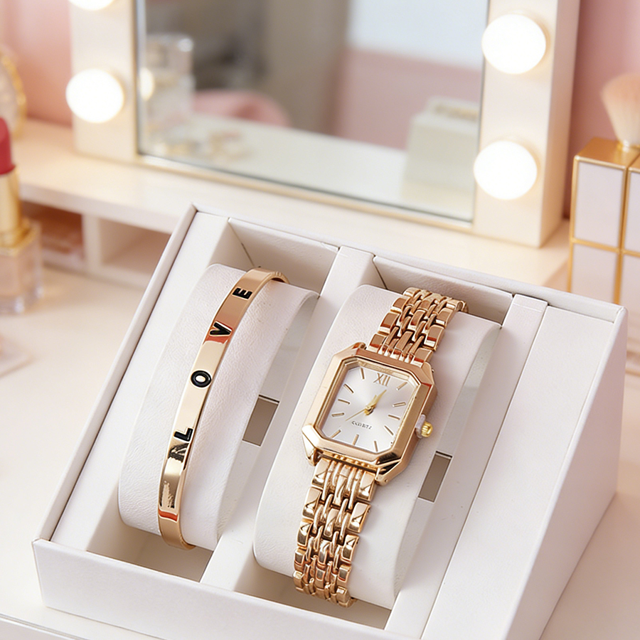 2PCS/set Luxury Women's Quartz - Luxury Watch Kit recension och pris