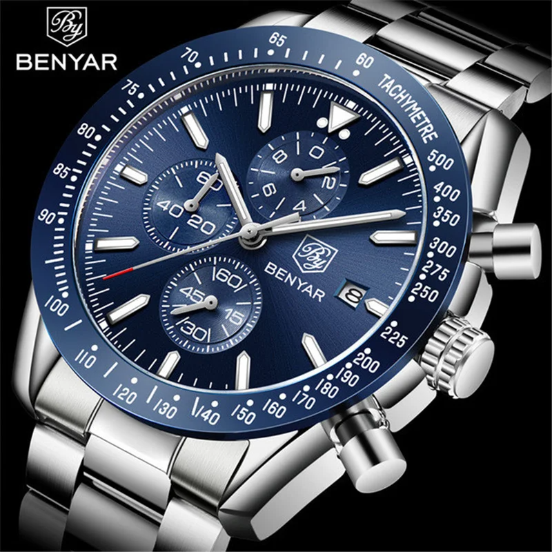 Men Watch BENYAR Top Brand Lux - Luxury Watch German recension och pris