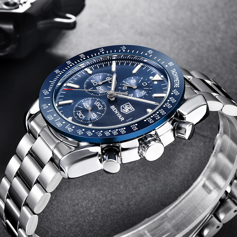 Men Watch BENYAR Top Brand Lux - Luxury Watch German recension och pris