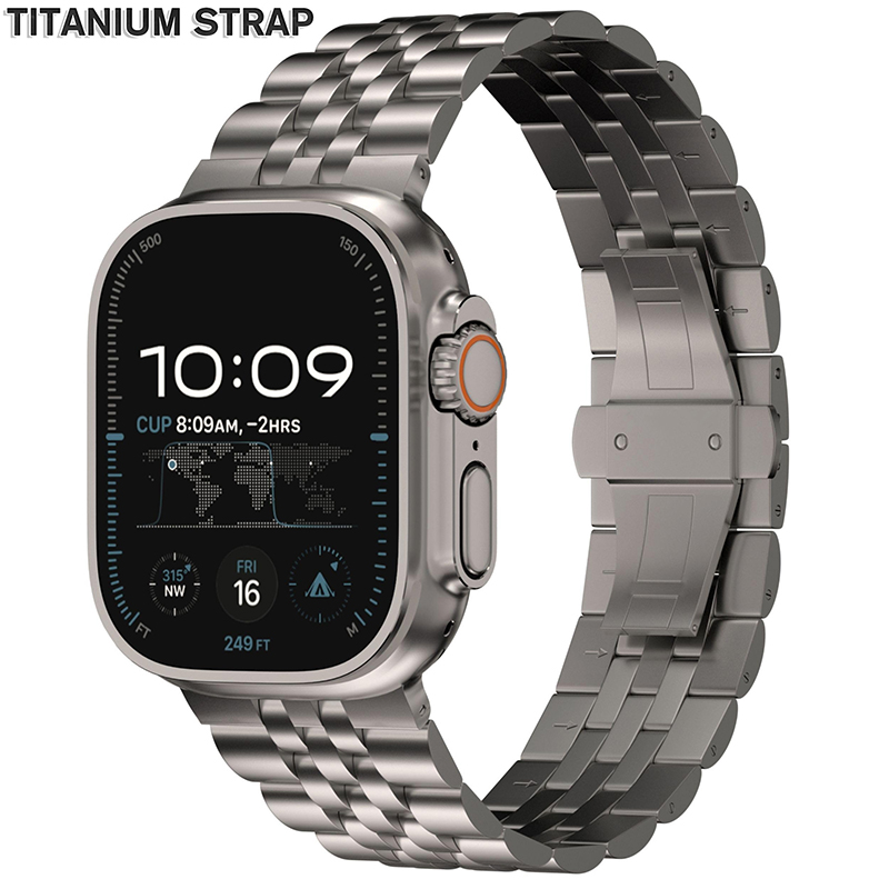 Luxury Titanium Strap for Appl - Luxury Watch Apple Bands recension och pris