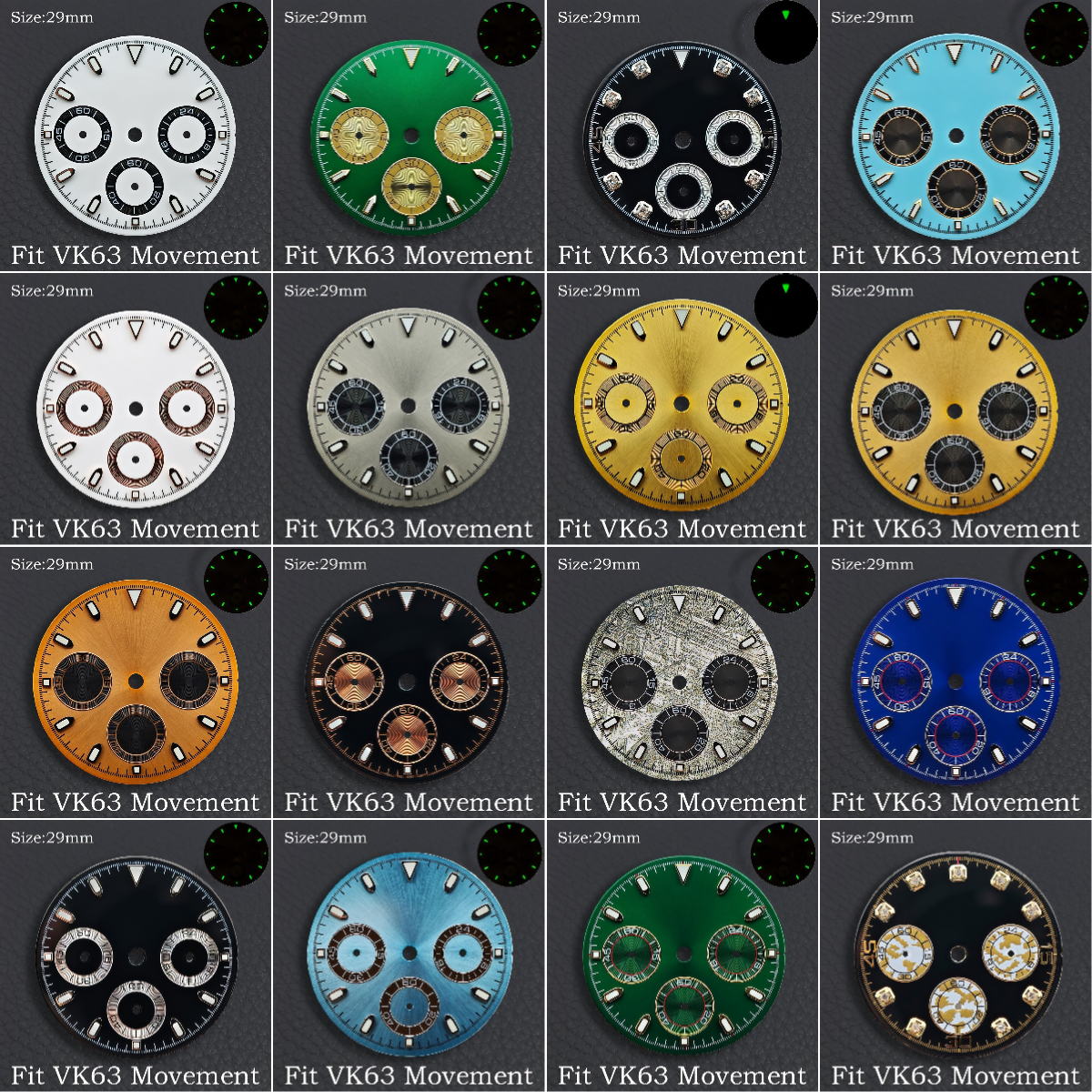 VK63 29mm Dial Watch Hands Gre - Luxury Watch With Green Dial recension och pris
