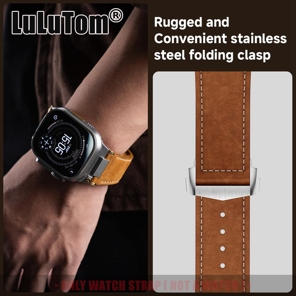 Man Leather Band for Apple Wat - Luxury Watch Apple Bands recension och pris