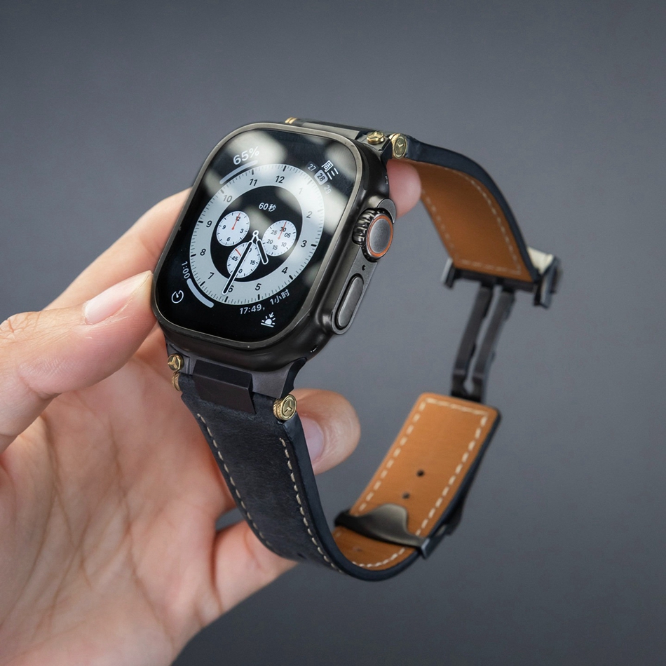 Man Leather Band for Apple Wat - Luxury Watch Apple Bands recension och pris