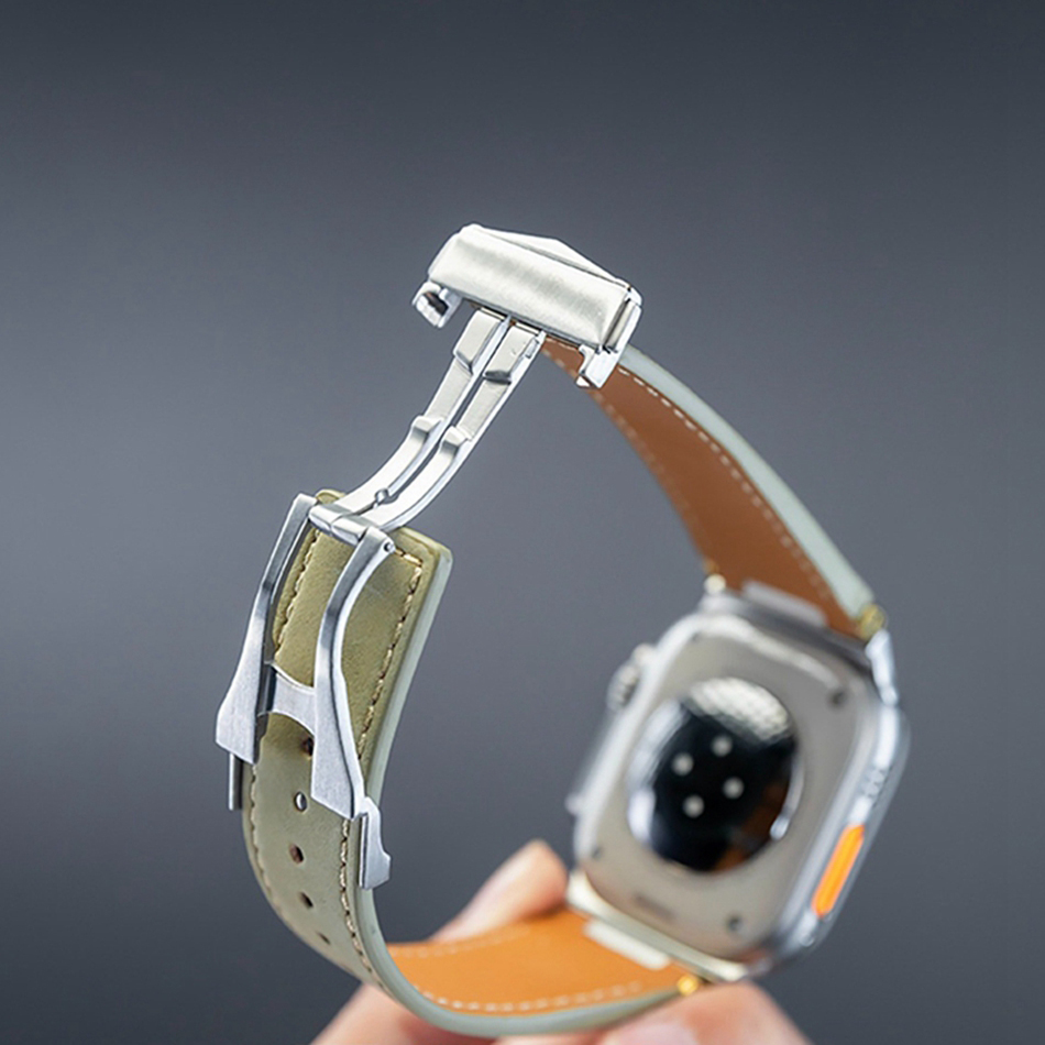 Man Leather Band for Apple Wat - Luxury Watch Apple Bands recension och pris