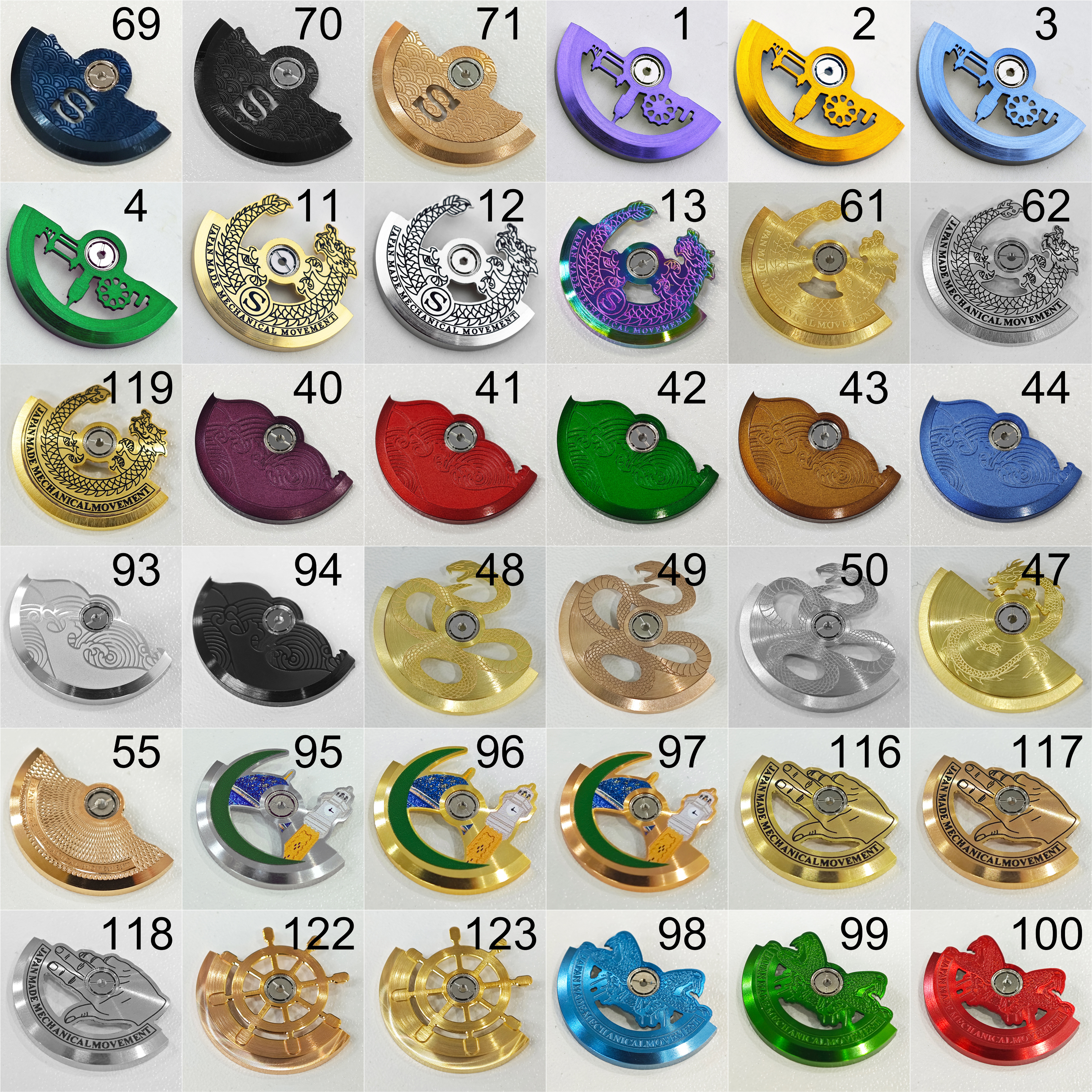 148 Styles NH35 NH36 Watch Mov - Exhibition Caseback recension och pris