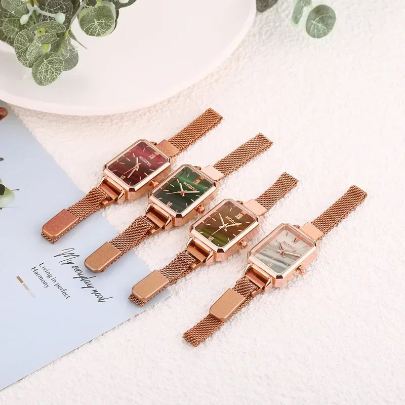 Women Watches Fashion Square L - Luxury Watch With Green Dial recension och pris
