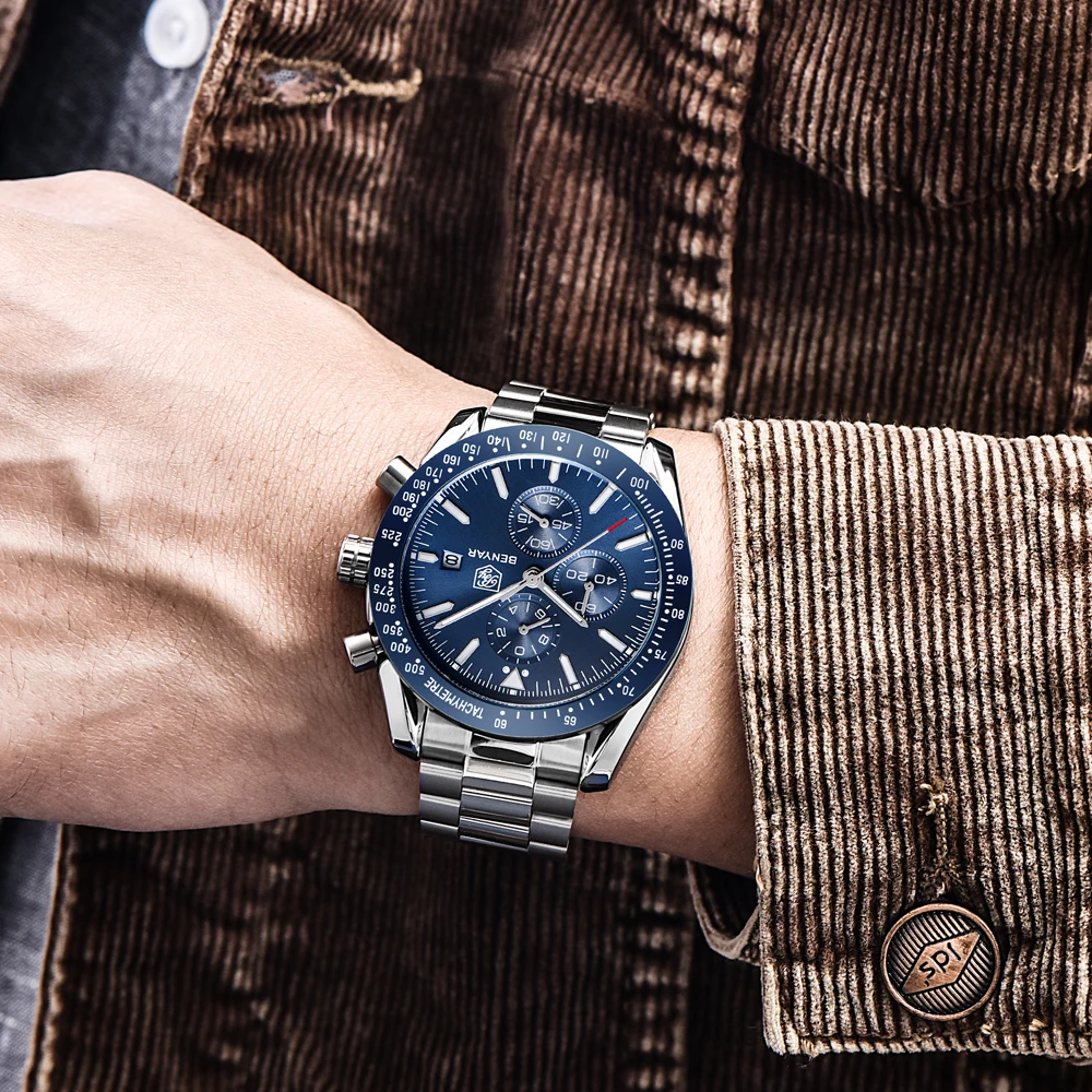 Men BENYAR Top Brand Watch Lux - Luxury Watch German recension och pris