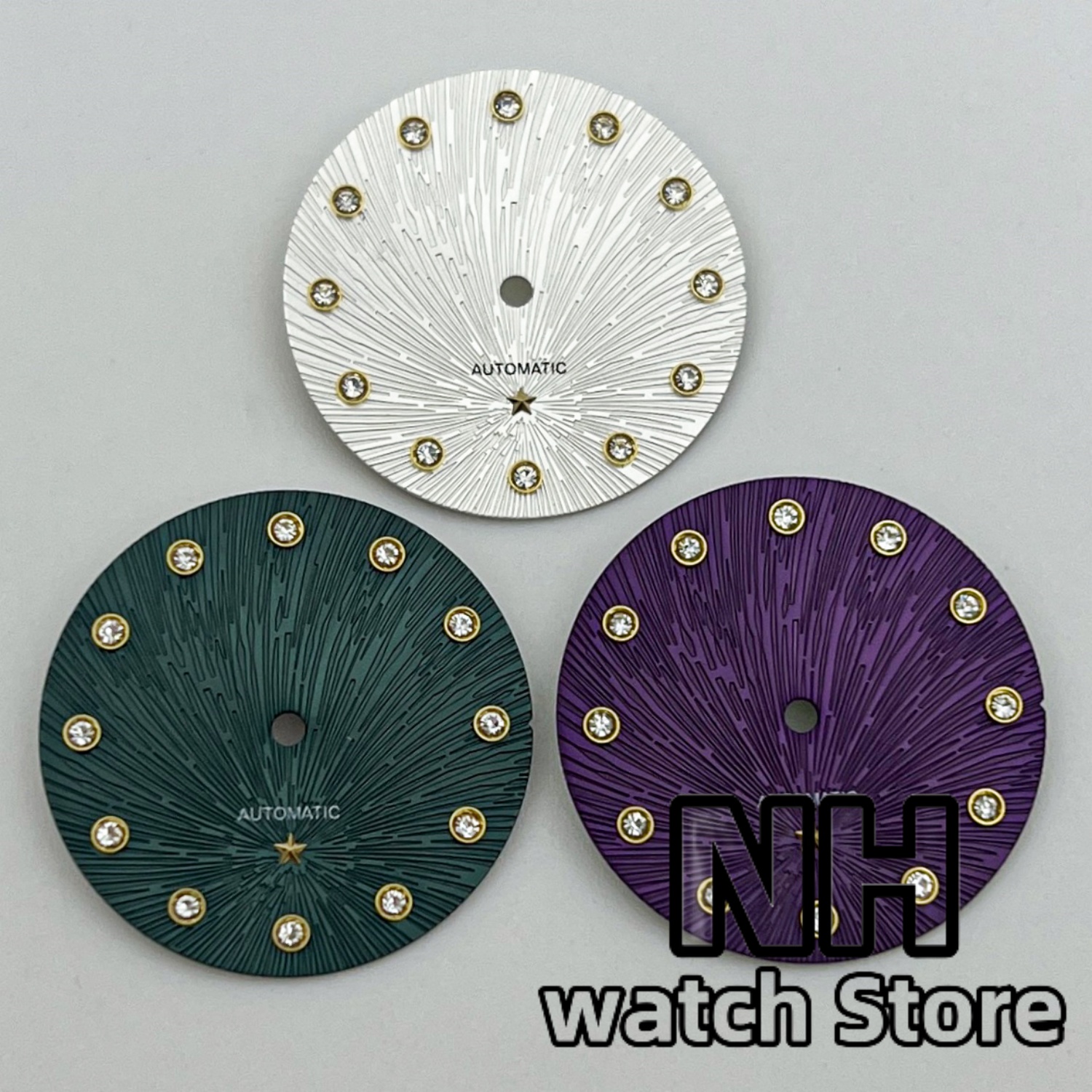 NH 24.5mm Star Watch Dial Gree - Exhibition Caseback recension och pris