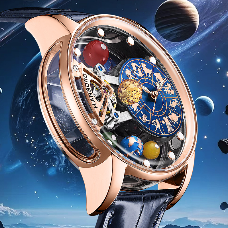 HANBORO Celestial Series 12 Co - Luxury Watch With Green Dial recension och pris