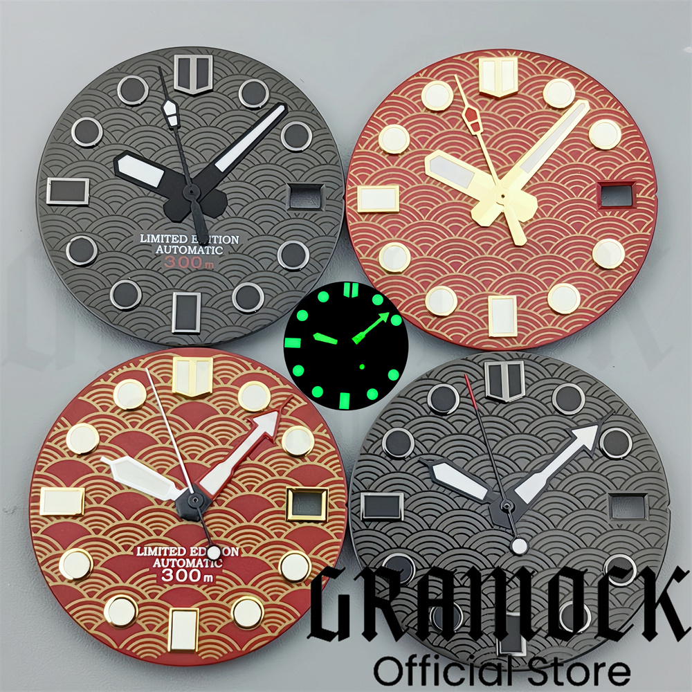 Gramock 28.5mm Black Red Fishs - Luxury Watch With Green Dial recension och pris