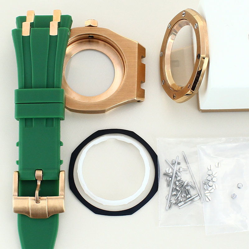 Rose Gold 41mm Octagonal Watch - Exhibition Caseback recension och pris